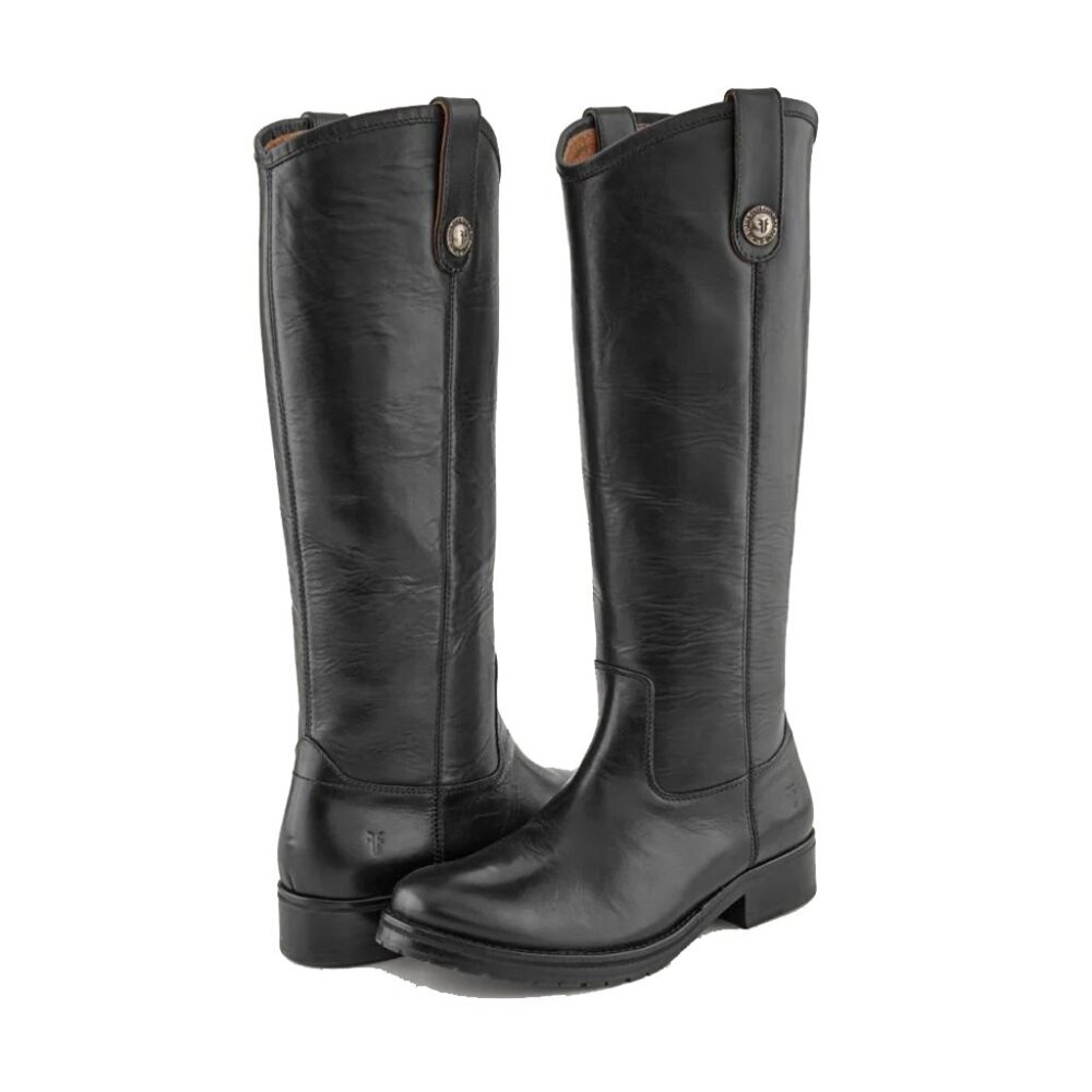NIB Frye Melissa Double Sole Button Lug Tall Leather Boot Sz 6